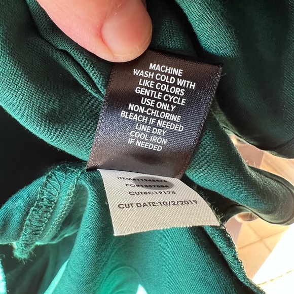 Green Babydoll Stretch Challis Zip Front Torrid Tunic Casual Top 0 (L) #1861 - Picture 8 of 10